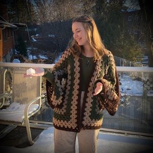 NWT Hand Crafted Crochet Cardigan by amberblue handmade (custom order) (…